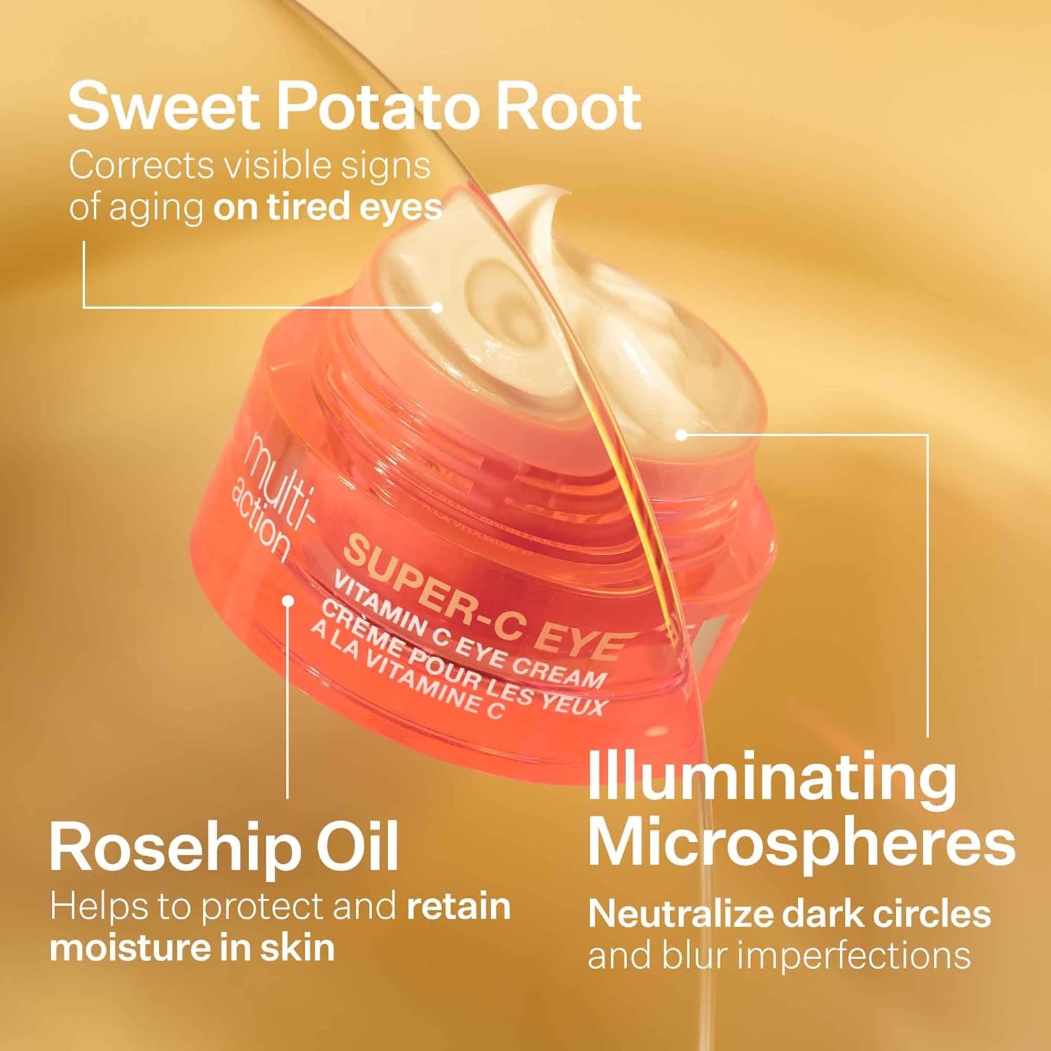 image:imageStriVectin SuperC Eye Vitamin C Eye Cream Brightening and Firming Boost Skin Dullness with Hyaluronic Acid051 Ounce Pack of 1