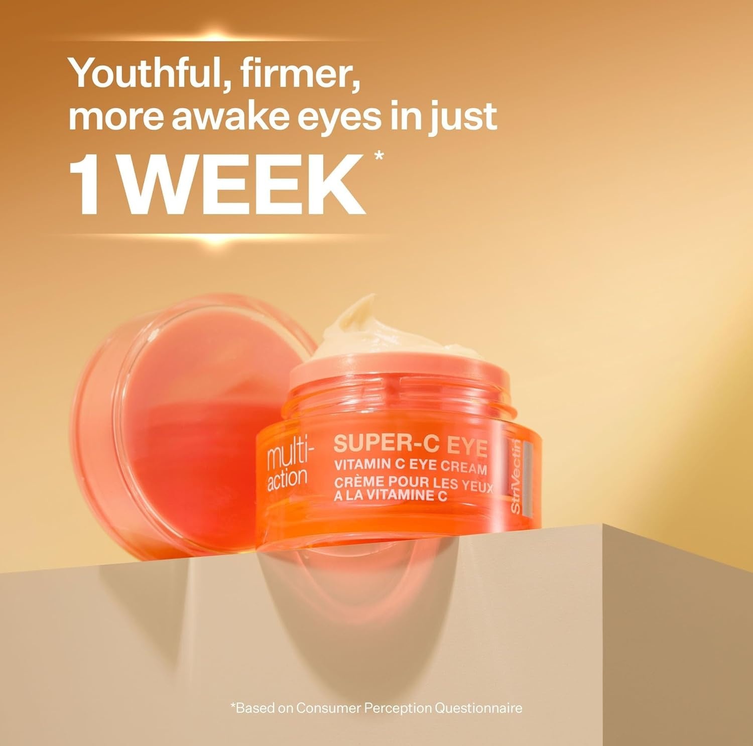image:imageStriVectin SuperC Eye Vitamin C Eye Cream Brightening and Firming Boost Skin Dullness with Hyaluronic Acid051 Ounce Pack of 1