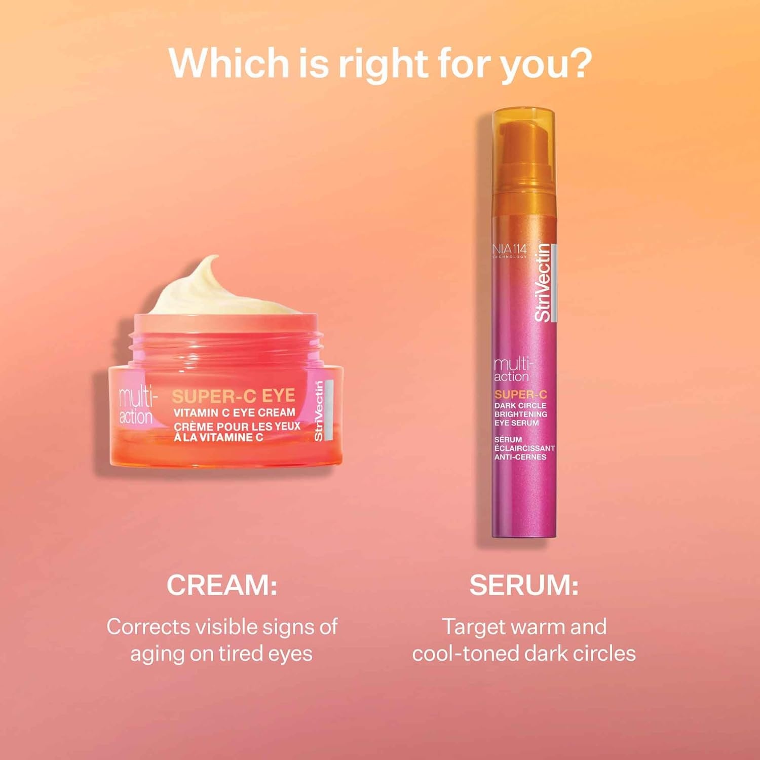 image:imageStriVectin SuperC Eye Vitamin C Eye Cream Brightening and Firming Boost Skin Dullness with Hyaluronic Acid051 Ounce Pack of 1