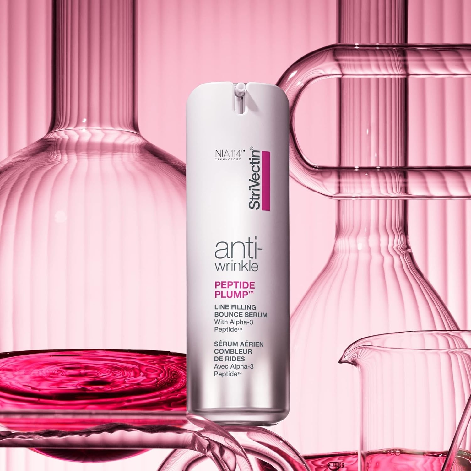 image:imageStriVectin AntiWrinkle Peptide Plump Line Filling Bounce Face Serum with Ceramides amp Peptides for Firm Skin and Less Wrinkles amp Fine Lines1 Ounce Pack of 1