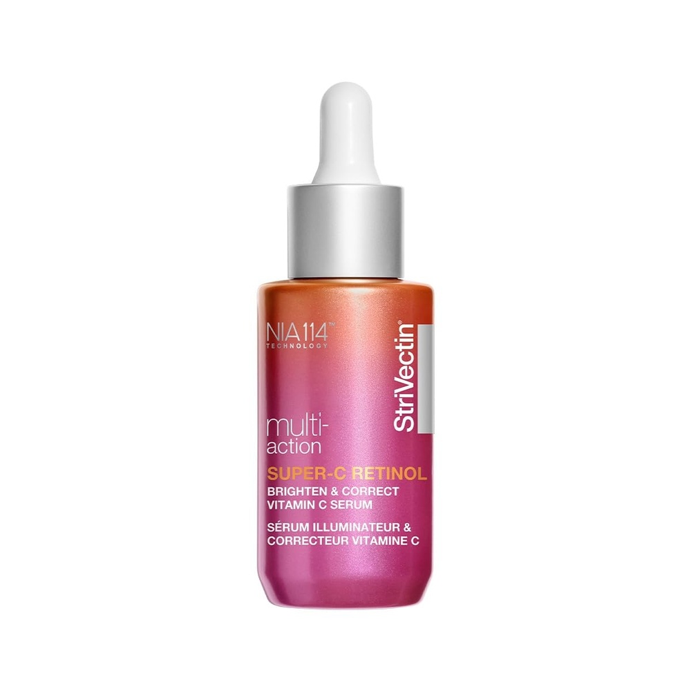 image:imageStriVectin SuperC Retinol Brighten amp Correct Vitamin C Serum Antioxidant Face Serum for Uneven Tone Fine Lines and Firmness Drops for Face1 Fl Oz Pack of 1