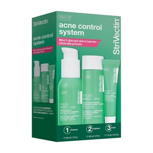 image:imageStriVectin Multi Action Clear for Acne and Blemish Prone Skin for Clearer Smooth and Brighter Skin Less Breakouts and Pimples for Healthy Looking SkinMulti Action Clear Acne 30 day 3 Piece Trial Kit